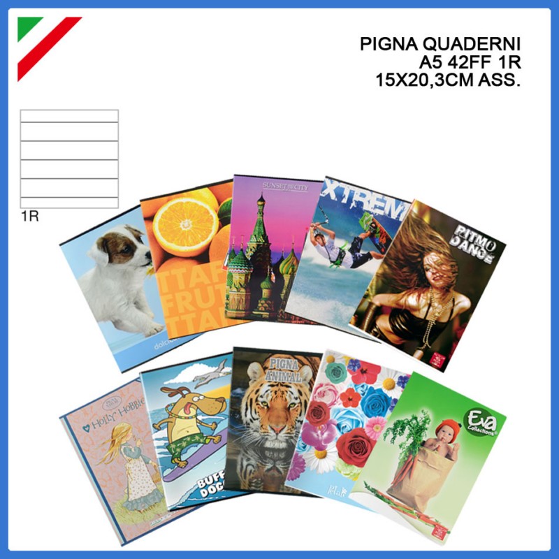 Pigna - Quaderno Monocromo A5 42FF 0Q - CZ Store