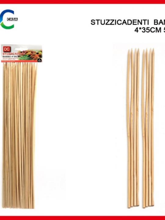 Stuzzicadenti Di Bamboo 4X35Cm 50Pz