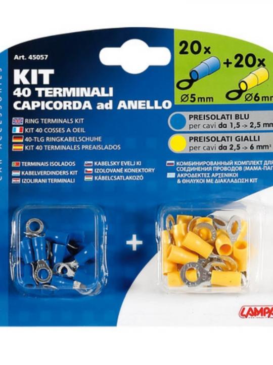 Kit 40 Capicor.Anello Blu/Gia