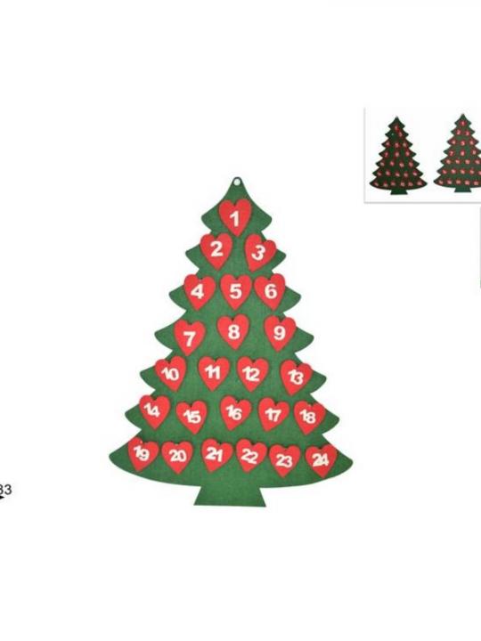 Albero Feltro C/Calendario Dell Avve Nto