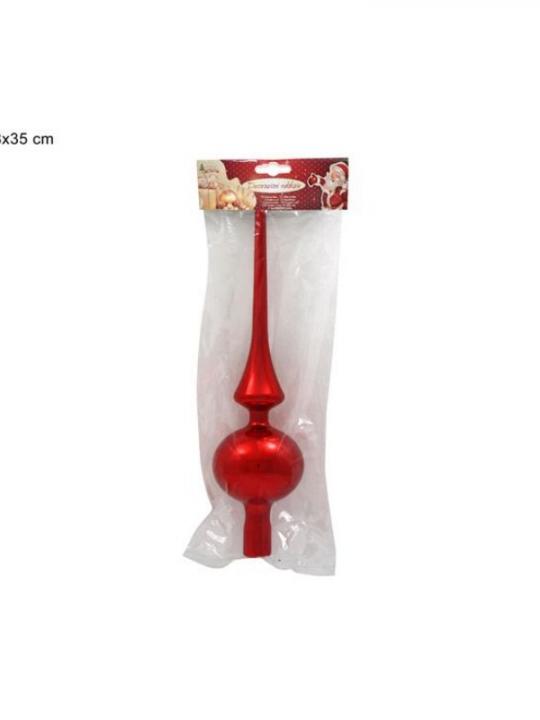 Puntale Per Albero 30 Cm Rosso Art.1A1G4